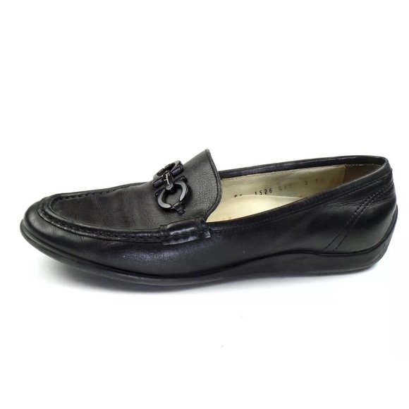 Salvatore Ferragamo Black Moccasins Shoes Sz 9 A main image 5